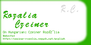 rozalia czeiner business card